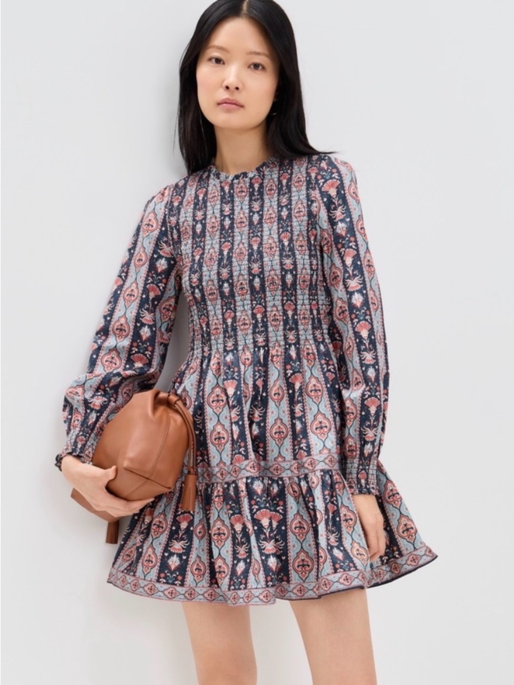 The Viviana Mini Nap Dress | Navy Emma Stripe